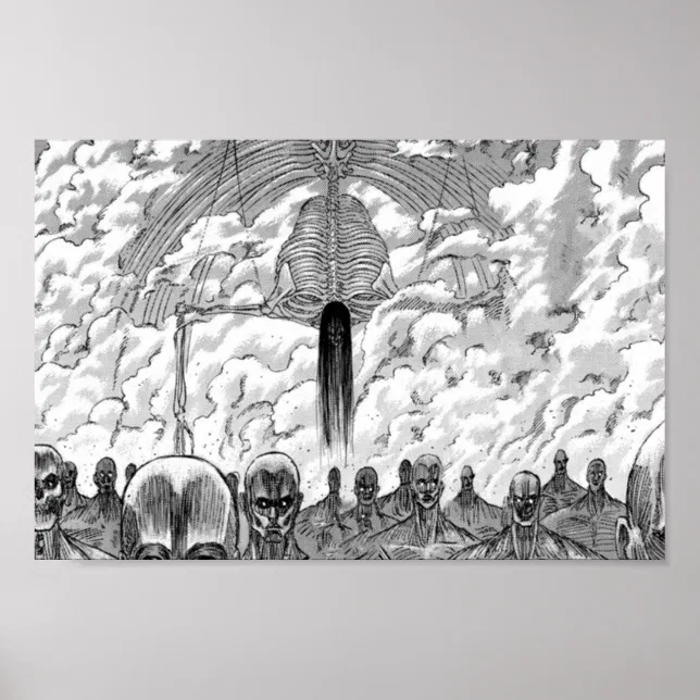 The Rumbling Path Scene Attack on Titan Rumbling scene Poster | Zazzle