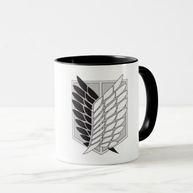 Attack on Titan Scout Regiment Wings of Freedom Em Mug (Front Right)