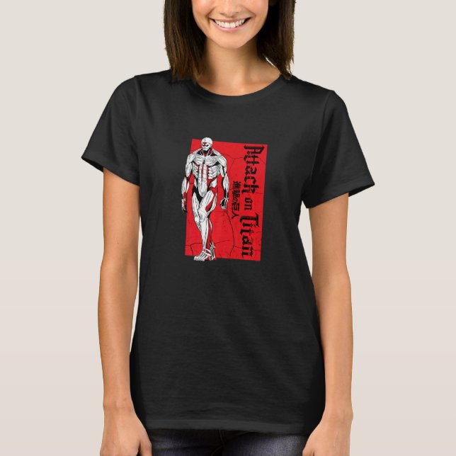 Attack on Titan Season 4 Armored Titan Red Block   T-Shirt (Front)
