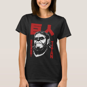 Attack on Titan Season 4 Beast Titan & Large Kanji T-Shirt