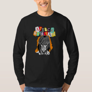 Attack on Titan Season 4 Eren and Ransom Letters   T-Shirt