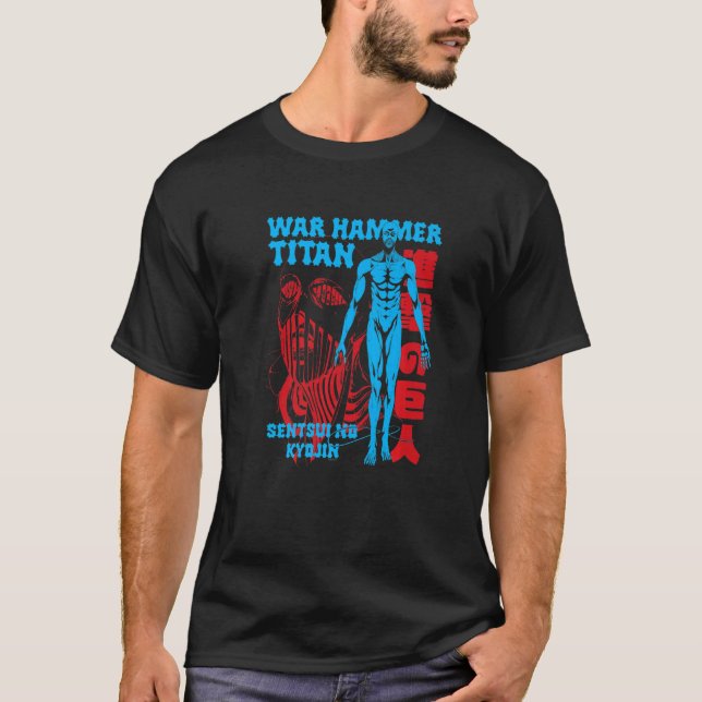 Attack on Titan Season 4 War Hammer Full Body Pose T-Shirt (Front)