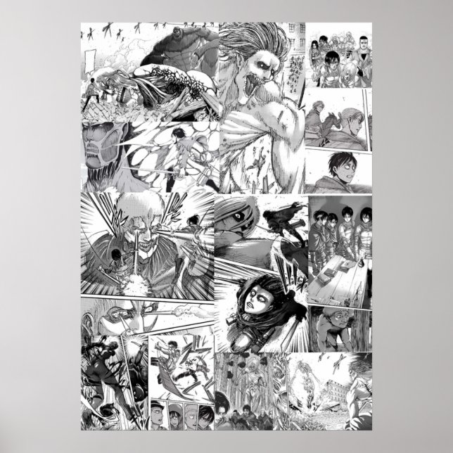 Attack On Titan Shingeki No Kyojin Manga Poster (Front)