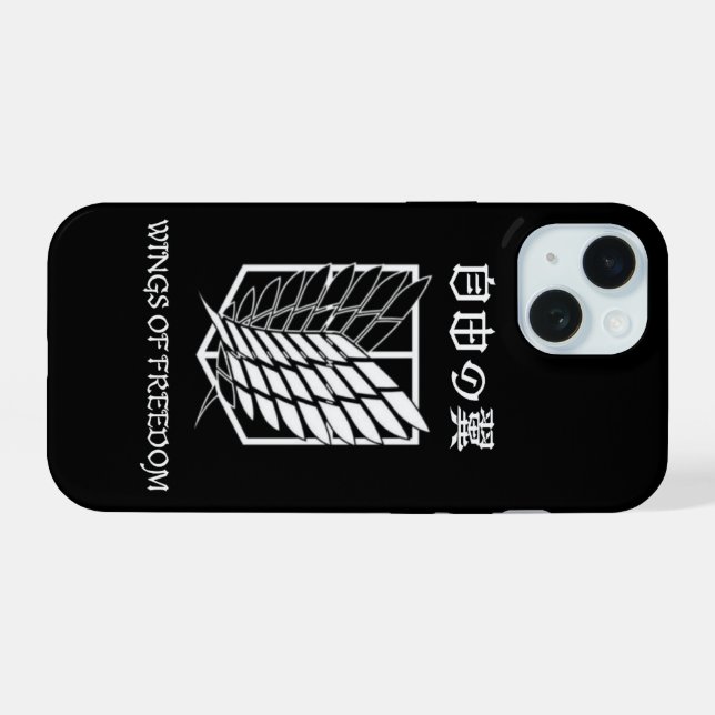 Attack on Titan Wings of Freedom Phone Case | 自由の翼 (Back Horizontal)