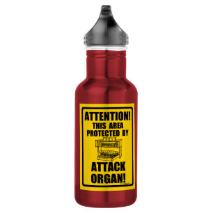 Attack Organ Stainless Steel Water Bottle