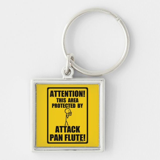 Attack Pan Flute Keychain (Front)