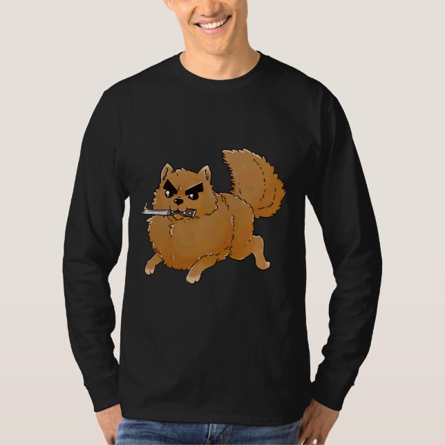 Attack Pomeranian T-Shirt (Front)