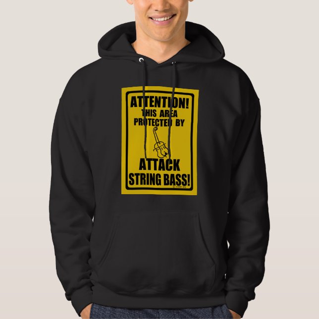 Attack String Bass Hoodie (Front)