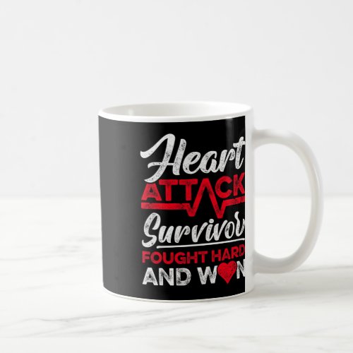 Attack Survivor Faught Hard And Won Red Ribbon  Coffee Mug