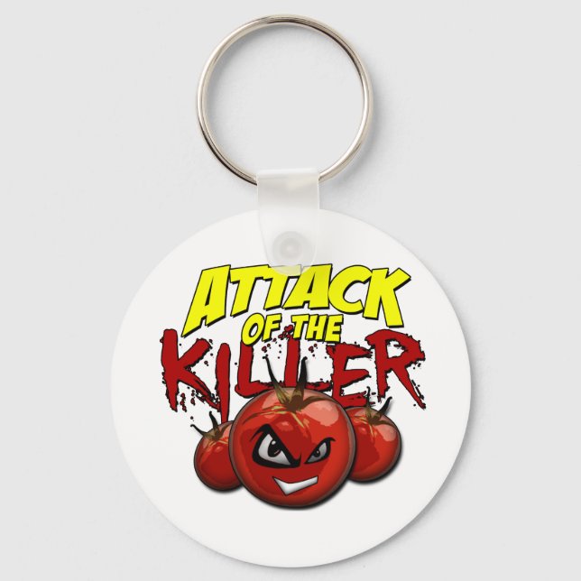 attacktomatoes keychain (Front)