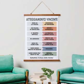 Atteggiamento Vincente Hanging Tapestry