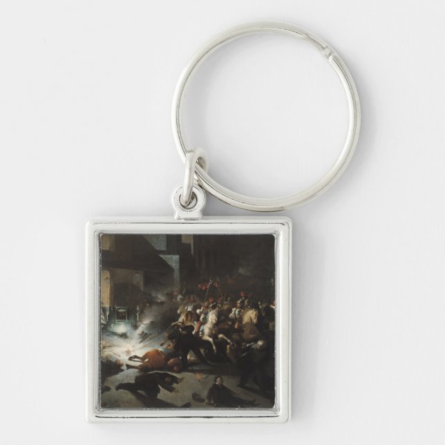 Attempted Assassination of Emperor Napoleon Keychain (Front)