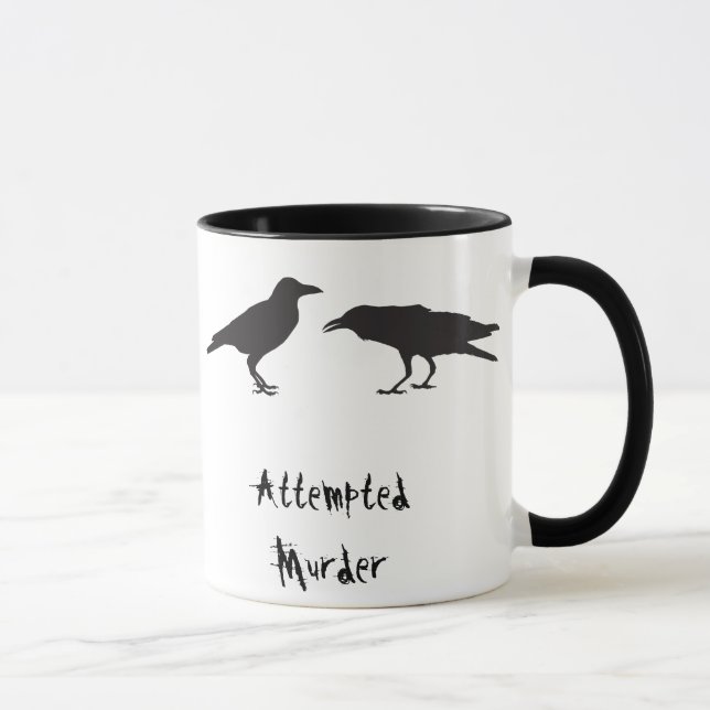Attempted murder coffee mug (Right)