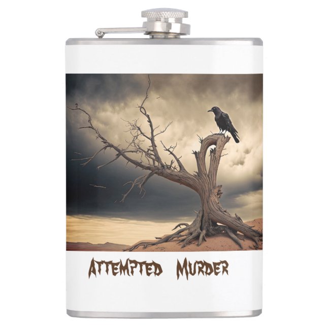 Attempted Murder  Flask (Front)