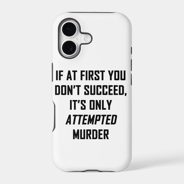 Attempted Murder Iphone Case (Back)