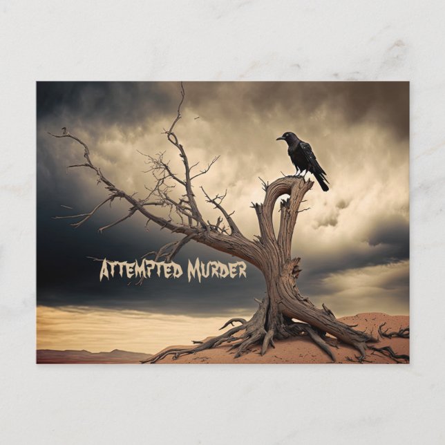 Attempted Murder  Postcard (Front)