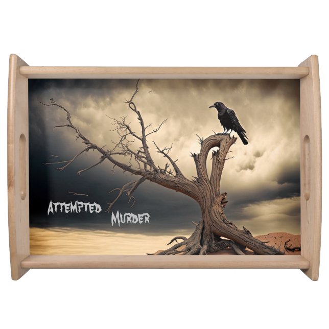 Attempted Murder  Serving Tray (Front)