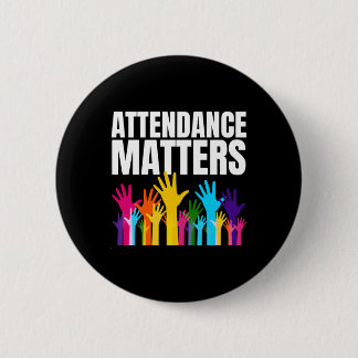 Attendance S Sticker  Button