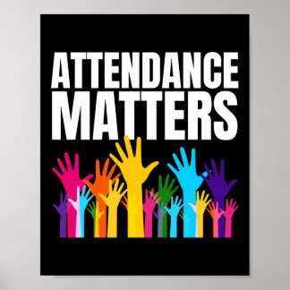 Attendance S Sticker  Poster
