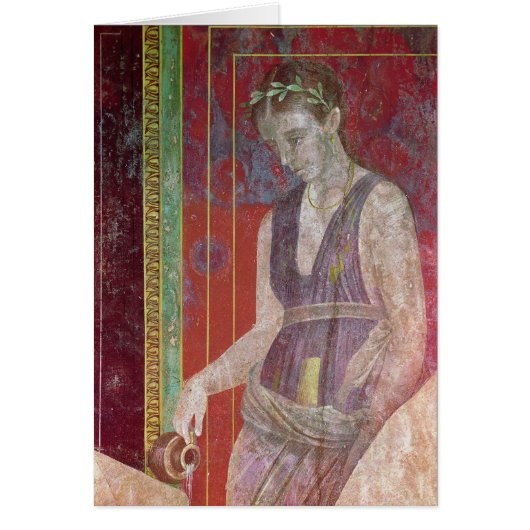 Attendant Pouring Liquid from a Jug (Front)