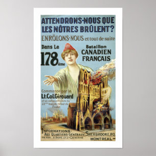 Attendrons-Nous (white) Poster