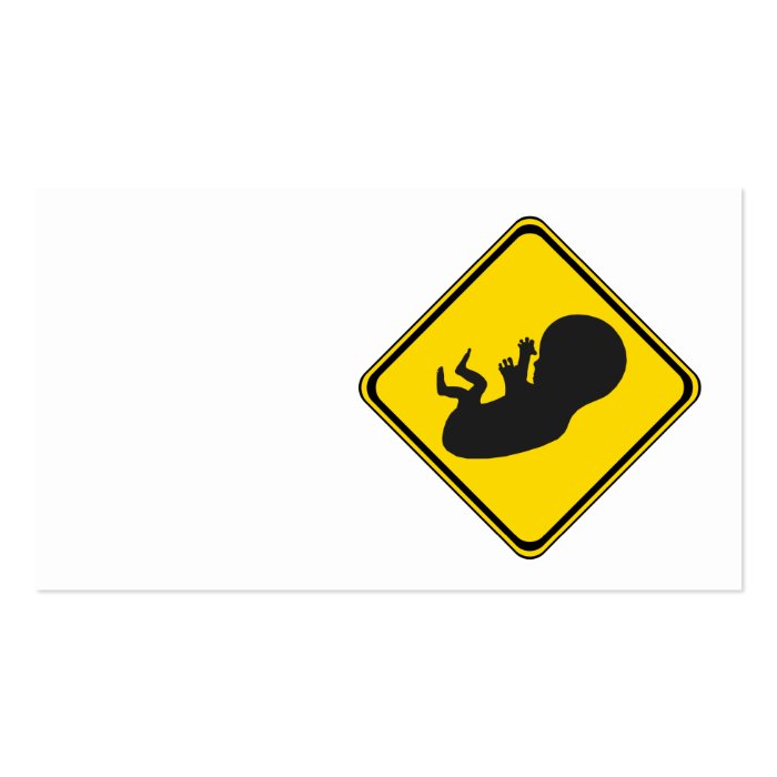 Attention Baby Ahead Business Card