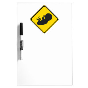 Attention: Baby Ahead! Dry Erase Board