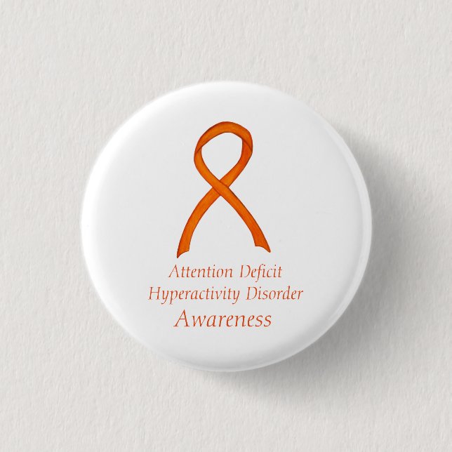 Attention Deficit Hyperactivity Disorder (ADHD)Pin Button (Front)