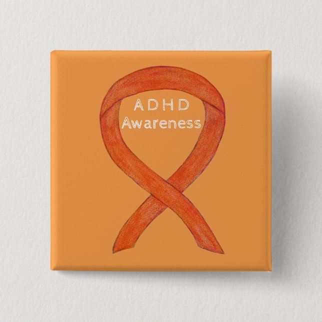 Attention Deficit Hyperactivity Disorder (ADHD)Pin Button (Front)
