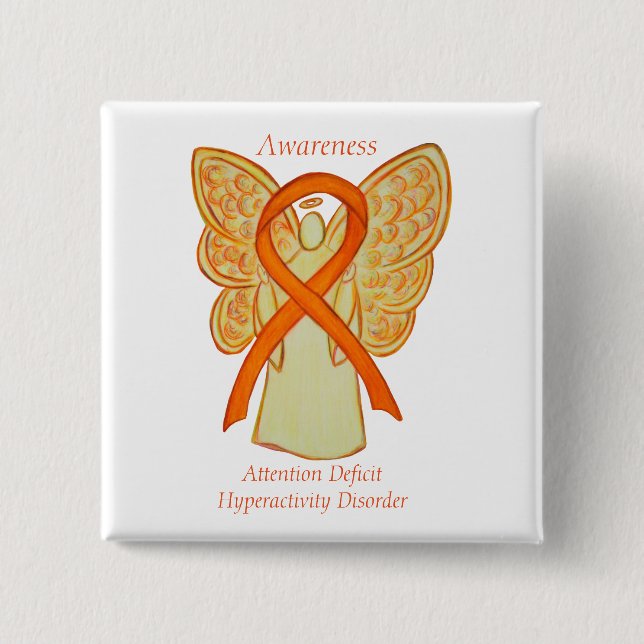 Attention Deficit Hyperactivity Disorder (ADHD)Pin Button (Front)