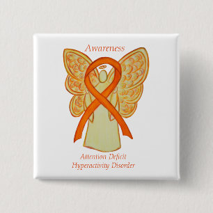 Attention Deficit Hyperactivity Disorder (ADHD)Pin Button