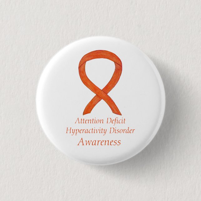 Attention Deficit Hyperactivity Disorder (ADHD)Pin Button (Front)