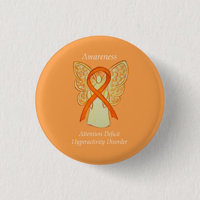 Attention Deficit Hyperactivity Disorder (ADHD)Pin Button (Front)