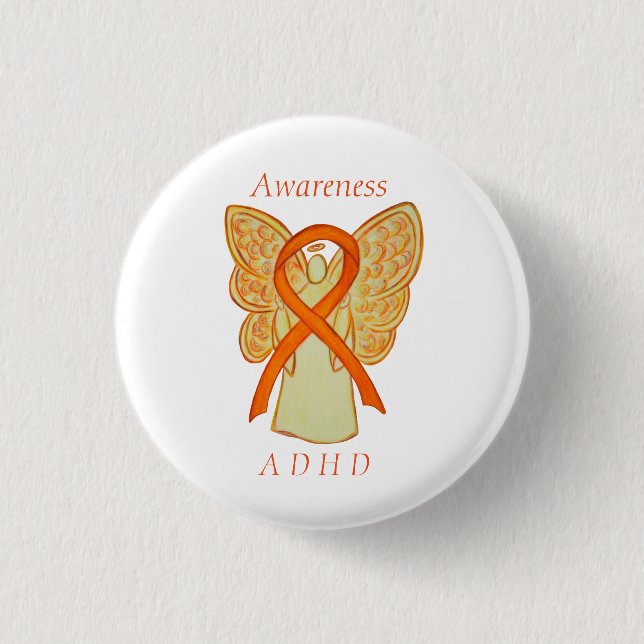 Attention Deficit Hyperactivity Disorder (ADHD)Pin Button (Front)