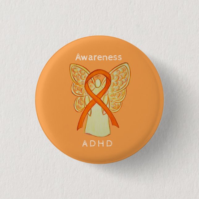 Attention Deficit Hyperactivity Disorder (ADHD)Pin Button (Front)