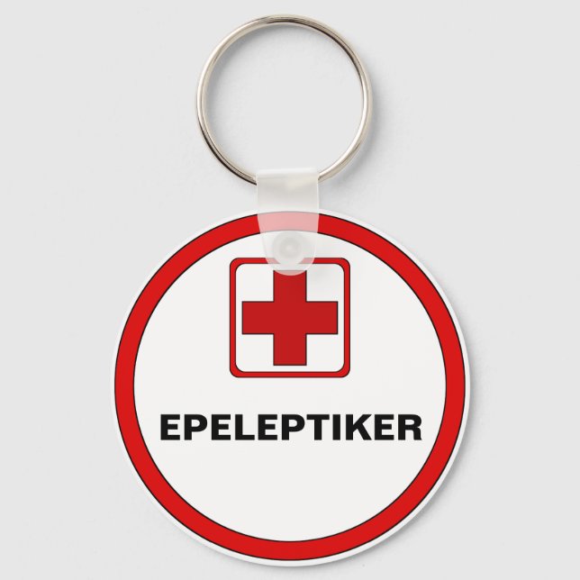 Attention - EPELEPTIKER Keychain (Front)