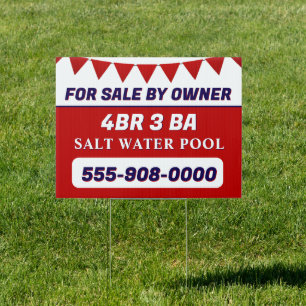 Attention!"For sale by Owner" custom sign