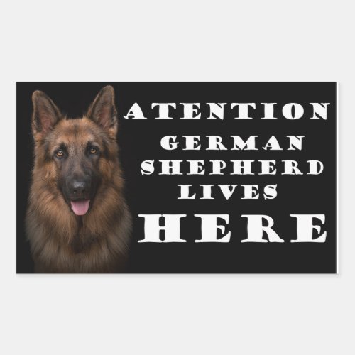 Attention german shepherd lives here sticker