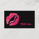 Attention Getting Lip Print Business Card at Zazzle