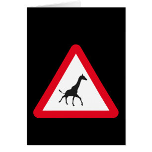 Attention: Giraffe Crossing! Cards