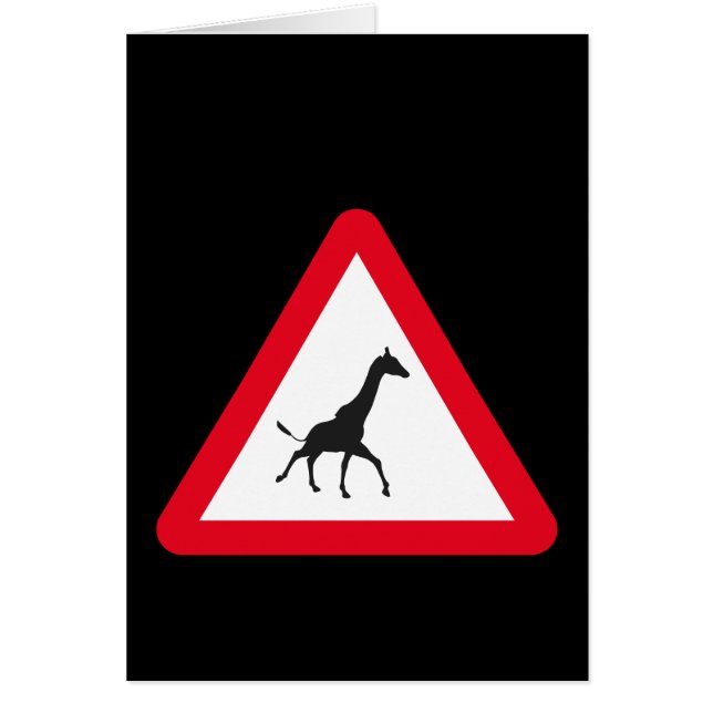 Attention: Giraffe Crossing! Cards (Front)