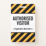 [ Thumbnail: Attention-Grabbing "Authorised Visitor" Badge ]