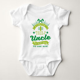 attention i have a crazy uncle baby bodysuit