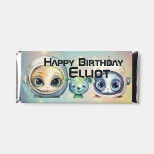 Attention Intergalactic Birthday   Hershey Bar Favors