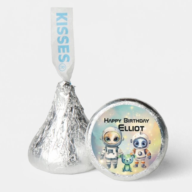 Attention Intergalactic Birthday   Hershey®'s Kisses® (Front)