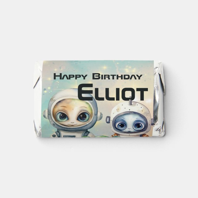 Attention Intergalactic Birthday   Hershey's Miniatures (Front)