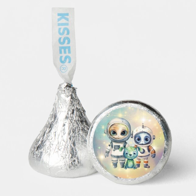 Attention Intergalactic Plain Birthday   Hershey®'s Kisses® (Front)