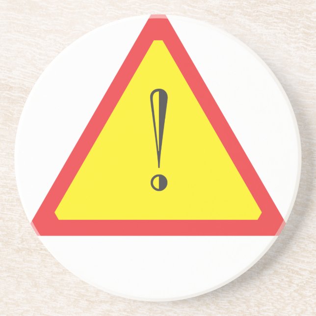 Attention Sign Coaster (Front)