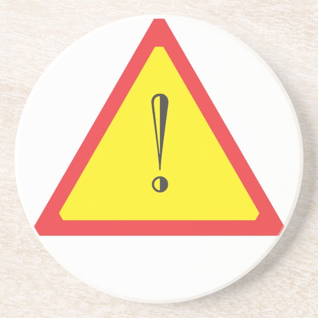Attention Sign Coaster (Front)