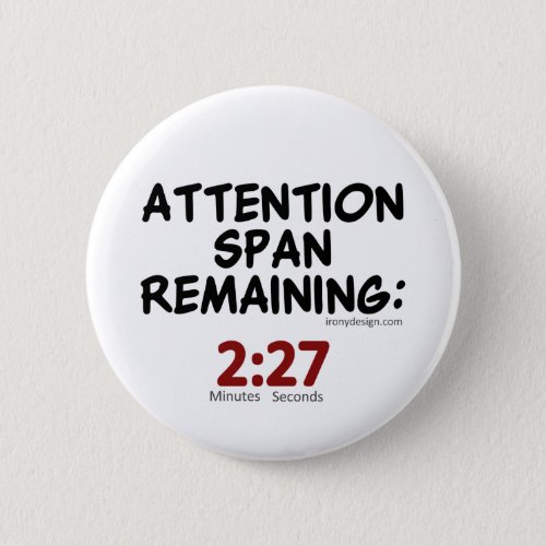 Attention Span Remaining 227 Minutes Button